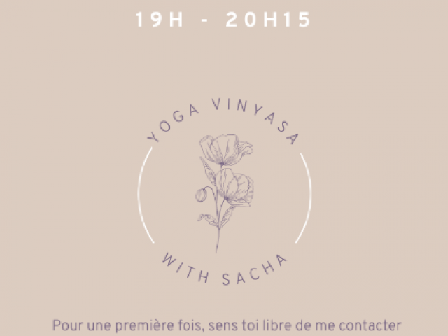 Vinyasa yoga by Sacha